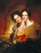 Rembrandt Peale The Sisters (Eleanor and Rosalba Peale) oil on canvas